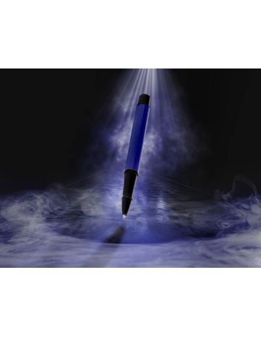 Boligrafo Belius Turbo Aluminio Color Azul Y Negro Tinta Azul Caja De Diseño