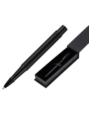 Roller Belius Turbo Aluminio Color Negro Tinta Azul Caja De Diseño