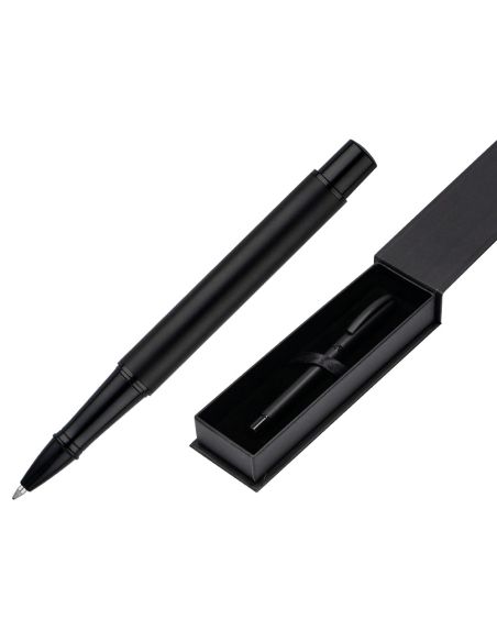 Roller Belius Turbo Aluminio Color Negro Tinta Azul Caja De Diseño