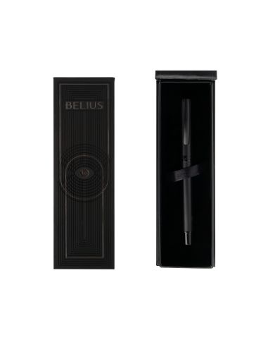 Roller Belius Turbo Aluminio Color Negro Tinta Azul Caja De Diseño