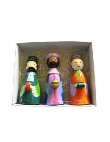 Nacimiento Madera 3 Reyes 10 Cm