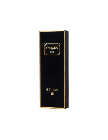 Boligrafo Belius Origen 1995 Aluminio Textura Cepillada Color Negro Tinta Azul Caja De Diseño