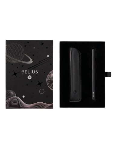 Roller Y Funda De Similpiel Belius Space B Color Minimalista Negro Tinta Azul Caja De Diseño