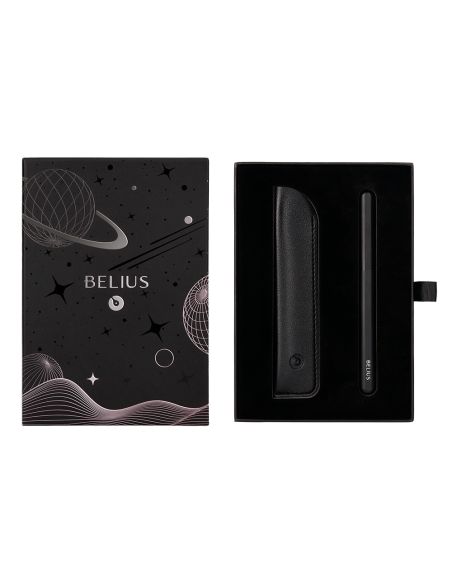 Roller Y Funda De Similpiel Belius Space B Color Minimalista Negro Tinta Azul Caja De Diseño