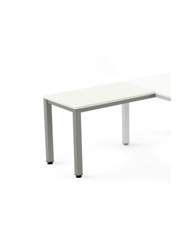 Ala Para Mesa Rocada Serie Executive 60X100 Cm Derecha O Izquierda Acabado Ad04 Gris/Blanco