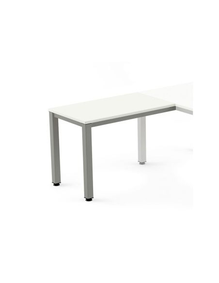 Ala Para Mesa Rocada Serie Executive 60X100 Cm Derecha O Izquierda Acabado Ad04 Gris/Blanco