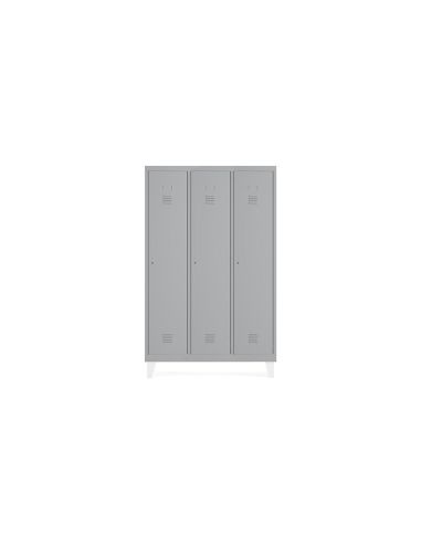 Taquilla Metalica Rocada 400 3 Modulos X 1 Puerta Gris 1210X500X1800 Mm