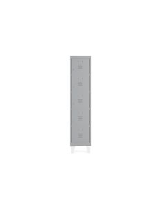 Taquilla Metalica Rocada 400 1 Modulo X 5 Puertas Gris 430X500X1800 Mm