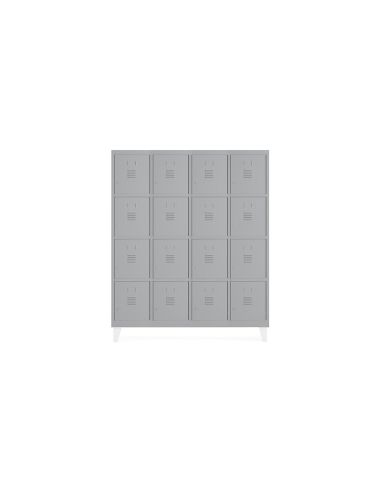 Taquilla Metalica Rocada 300 4 Modulos X 4 Puertas Gris 1210X500X1800 Mm
