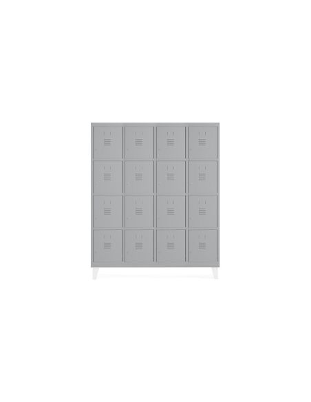 Taquilla Metalica Rocada 300 4 Modulos X 4 Puertas Gris 1210X500X1800 Mm