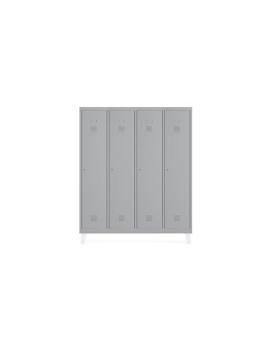 Taquilla Metalica Rocada 300 4 Modulos X 1 Puerta Gris 1210X500X1800 Mm