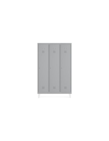 Taquilla Metalica Rocada 300 3 Modulos X 3 Puerta Gris 910X500X1800 Mm