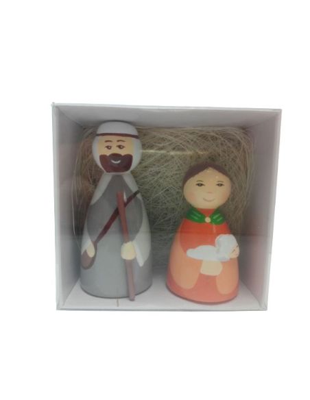 Set Dos Pastores Madera C/Caja