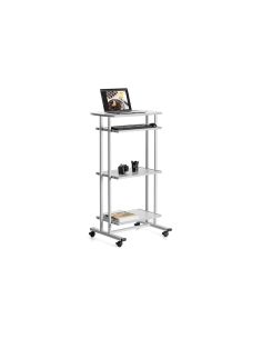 Mesa Ordenador Rocada Rd-5220 Estructura Metalica Bandejas Regulables En Altura Con Teclado Extraible