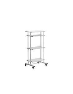Mesa Ordenador Rocada Rd-5220 Estructura Metalica Bandejas Regulables En Altura Con Teclado Extraible 2