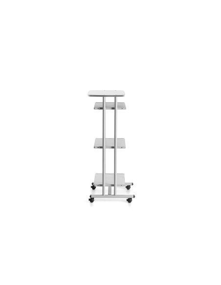 Mesa Ordenador Rocada Rd-5220 Estructura Metalica Bandejas Regulables En Altura Con Teclado Extraible