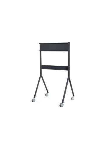 Soporte Movil Rocada Para Monitores Interactivos 65" A 86" Estructura Tubo Acero 4 Ruedas Con Freno 750X650X1800