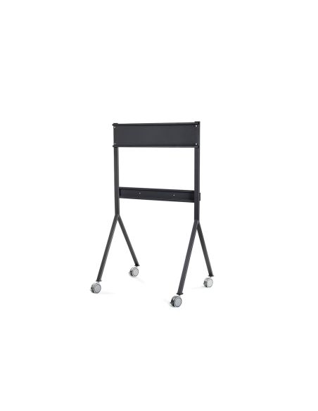 Soporte Movil Rocada Para Monitores Interactivos 65" A 86" Estructura Tubo Acero 4 Ruedas Con Freno 750X650X1800