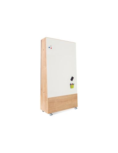 Pizarra Blanca Rocada Skinwhiteboard Pro Serie Naturas Con Tripode Doble Cara Melamina 100X150 Cm