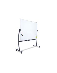 Pizarra Blanca Rocada Acero Lacado Magnetico Marco Aluminio Doble Cara Volteable Curve 120X180 Cm