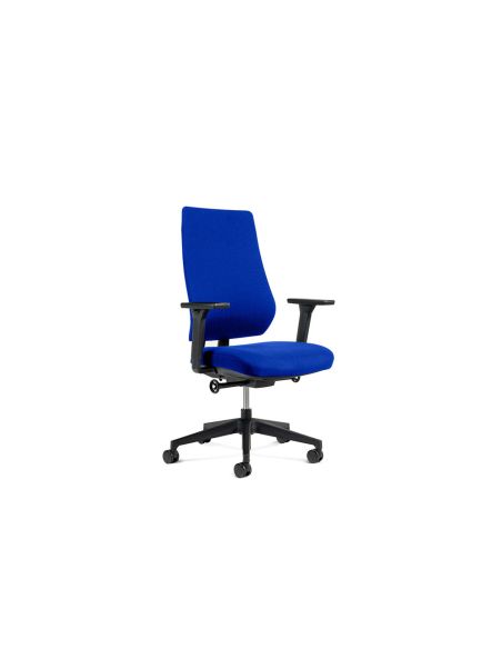 Silla Rocada Direccion Brazos Regulables Base Polimero Respaldo Y Asiento En Tela Ignifuga Azul 610X680X1075 Mm