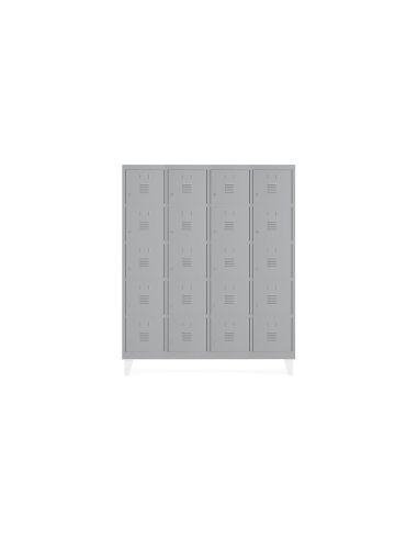Taquilla Metalica Rocada 300 4 Modulos X 5 Puertas Gris 1210X500X1800 Mm