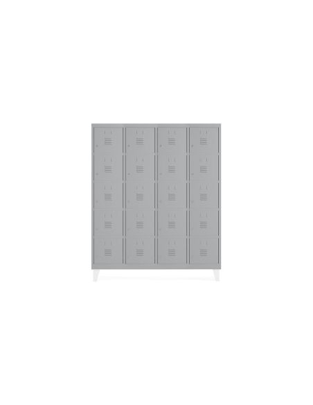 Taquilla Metalica Rocada 300 4 Modulos X 5 Puertas Gris 1210X500X1800 Mm