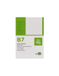 Bloc Notas Liderpapel Cuadro 4Mm B7 80 Hojas 60G/M2 Perforado 2