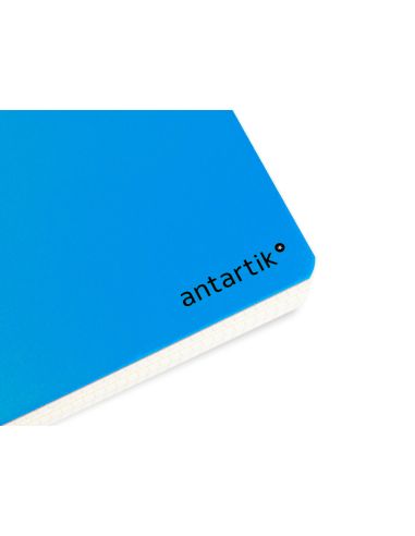 Cuaderno Espiral A4 Antartik Tapa Dura 80H 90Gr Cuadro 4Mm Con Margen Color Azul