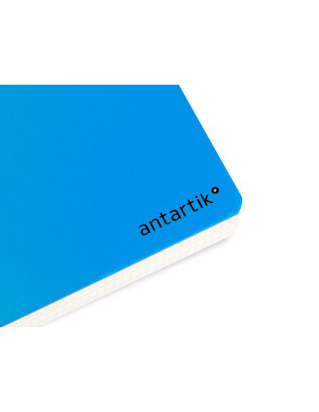 Cuaderno Espiral A4 Antartik Tapa Dura 80H 90Gr Cuadro 4Mm Con Margen Color Azul