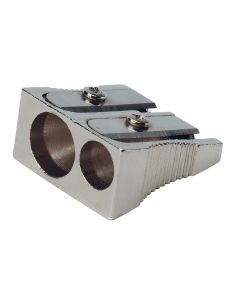 Sacapuntas Q-Connect Metalico 2 Usos Cuña 2