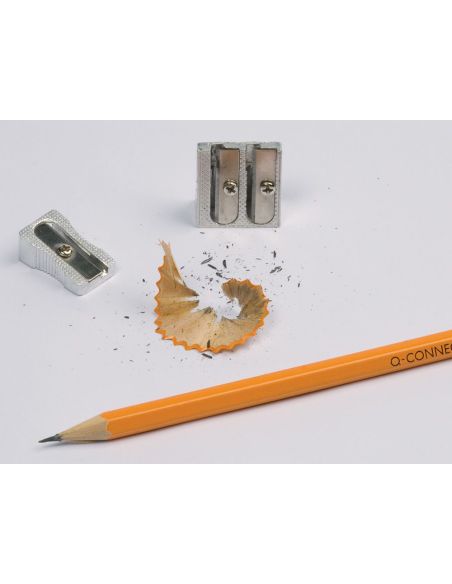 Sacapuntas Q-Connect Metalico 2 Usos Cuña|Libreriasalesiana