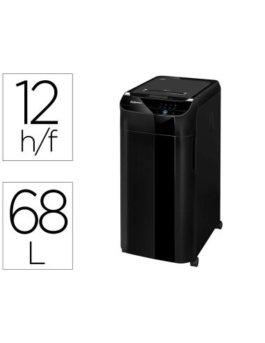 Destructora De Documentos Fellowes Automax 350C Capacidad 350H Seguridad P4 Grapas Clips Y Tarjetas