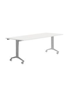 Mesa Rocada 2003Fd04 Con Tablero Abatible Color Gris/Blanco 180X80 Cm