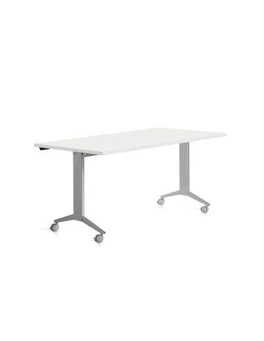 Mesa Rocada 2002Fd04 Con Tablero Abatible Color Gris/Blanco 160X80 Cm