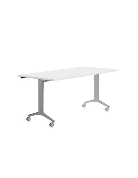Mesa Rocada 2002Fd04 Con Tablero Abatible Color Gris/Blanco 160X80 Cm