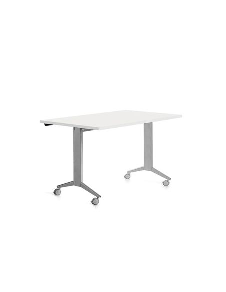 Mesa Rocada 2001Fd04 Con Tablero Abatible Color Gris/Blanco 140X80 Cm
