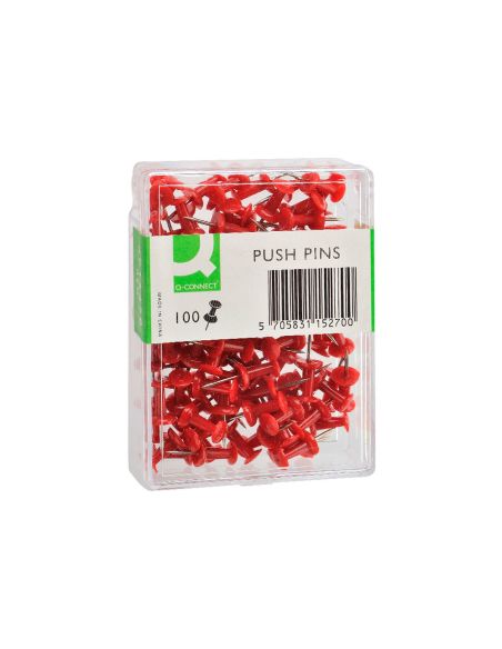 Señalizador De Planos Q-Connect Rojo Caja De 100 Unidades
