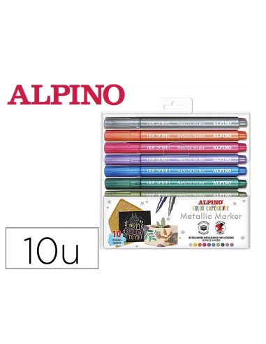 Rotulador Alpino Metallic Marker Color Experience Estuche De 10 Unidades Colores Surtidos