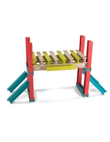 Juego Didactico Miniland Construccion Eco Beams Building 32 Piezas