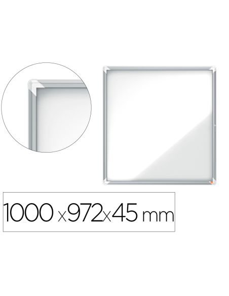 Vitrina De Anuncios Nobo Premium Plus Magnetica De Exterior 12 X Din A4 1000X972X45 Mm