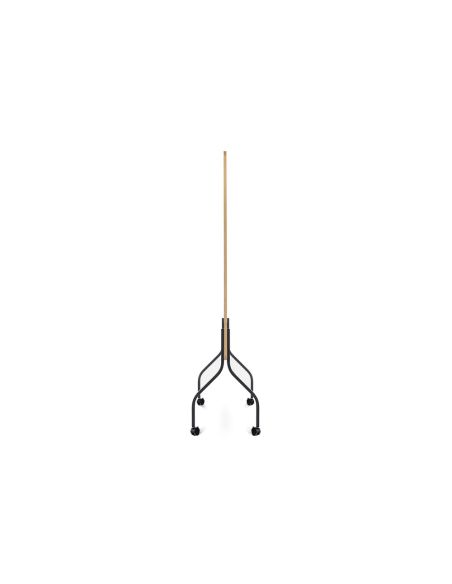 Pizarra Blanca Rocada Doble Cara Lacada Magnetica Tablero Melamina Roble Base Con 4 Ruedas 92X125 Cm