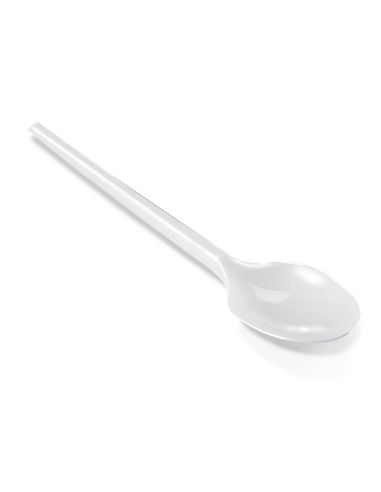 Cucharilla De Plastico Blanco Reutilizable Paquete De 100 Unidades