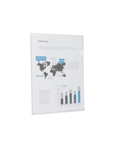 Carpeta Liderpapel Dossier Uñero 44004 Polipropileno Din A4 Incolora 20 Hojas