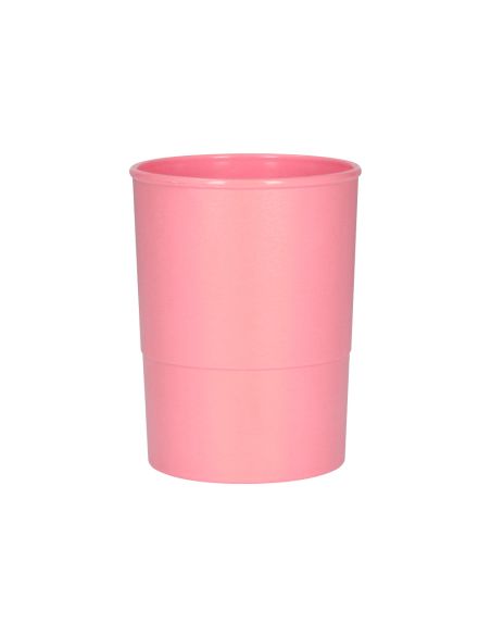 Cubilete Portalapices Q-Connect Rosa Pastel Opaco Plastico Diametro 75 Mm Alto 100 Mm