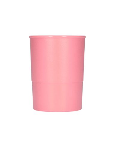 Cubilete Portalapices Q-Connect Rosa Pastel Opaco Plastico Diametro 75 Mm Alto 100 Mm