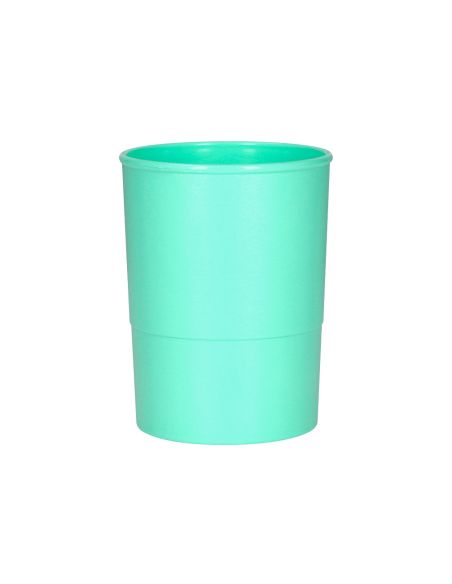Cubilete Portalapices Q-Connect Verde Menta Pastel Opaco Plastico Diametro 75 Mm Alto 100 Mm