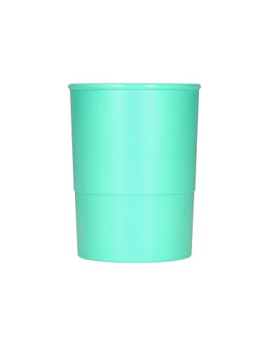 Cubilete Portalapices Q-Connect Verde Menta Pastel Opaco Plastico Diametro 75 Mm Alto 100 Mm
