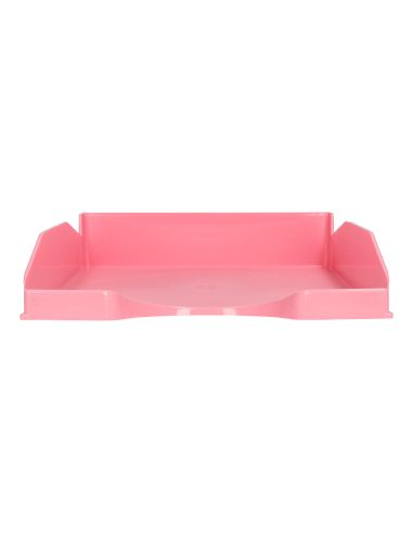 Bandeja Sobremesa Plastico Q-Connect Rosa Pastel Opaco 240X70X340 Mm