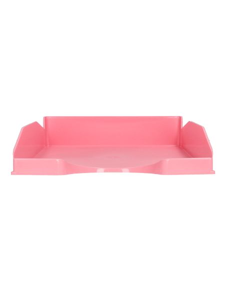Bandeja Sobremesa Plastico Q-Connect Rosa Pastel Opaco 240X70X340 Mm